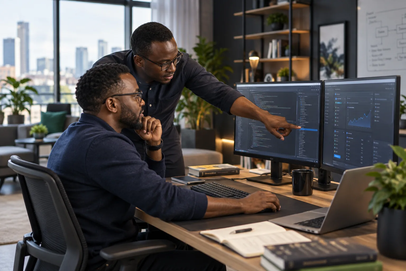 Kenyan software engineers building a business platform